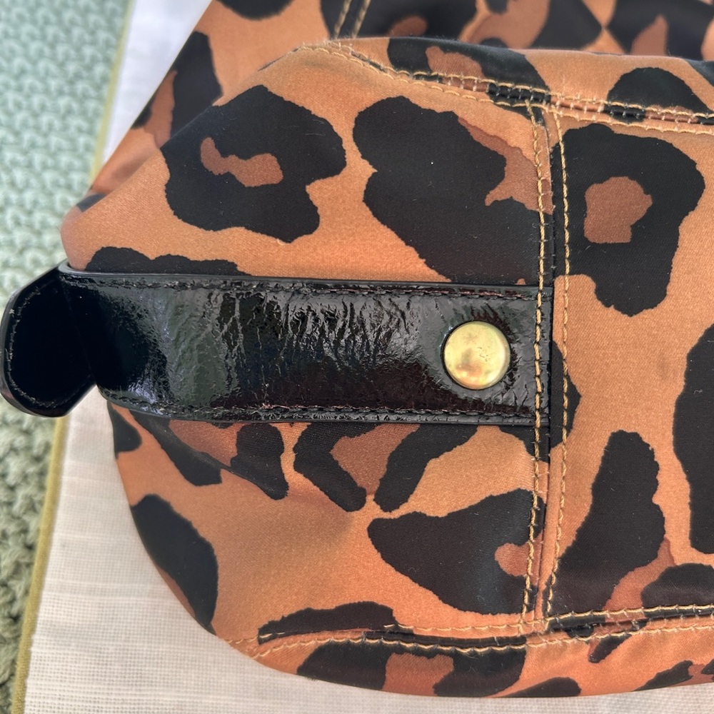 RARE FIND - Coach Madison Ocelot Leopard-Print Shoulder Bag in Brown and Black - Picture 8 of 16
